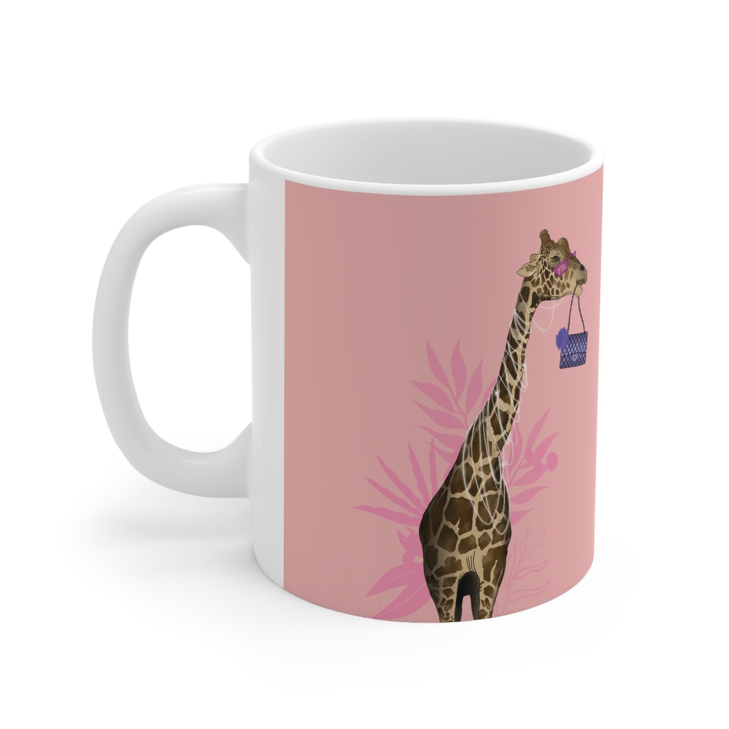 Fancy Giraffe Ceramic Mug 11oz