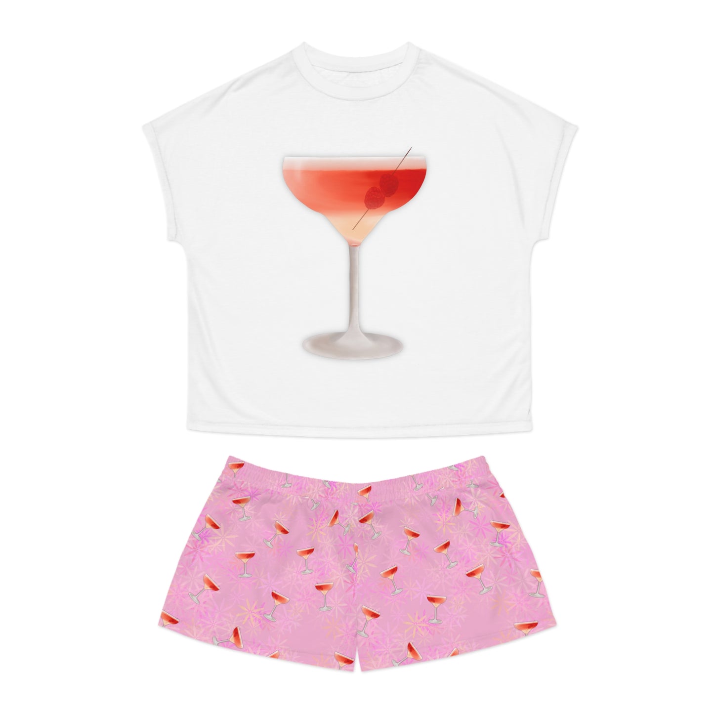 Martini collection: Raspberry Martini Women's Short Pajama Set