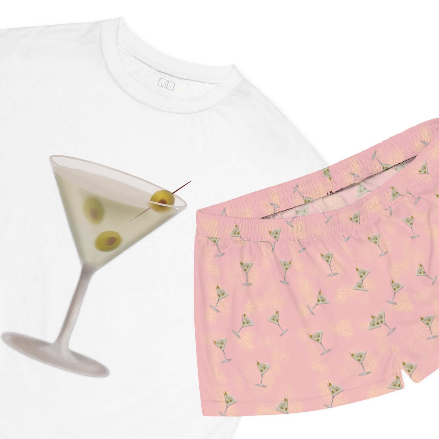Martini Collection- Olive Martini Women's Short Pajama Set