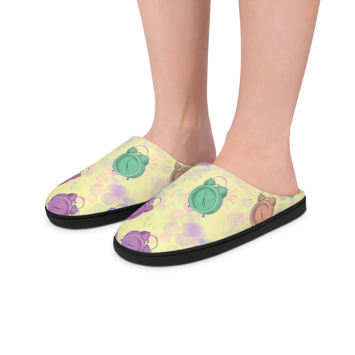 Alarm clock Women's Indoor Slippers