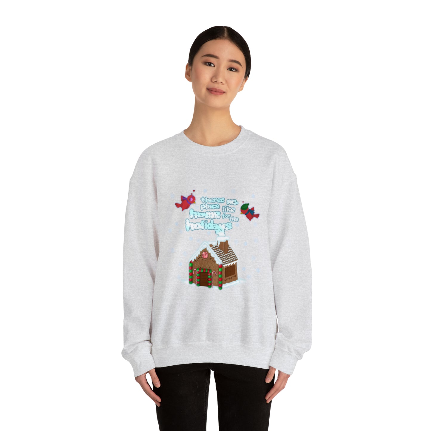 Gingerbread Home for the Holiday Unisex Heavy Blend™ Crewneck Sweatshirt