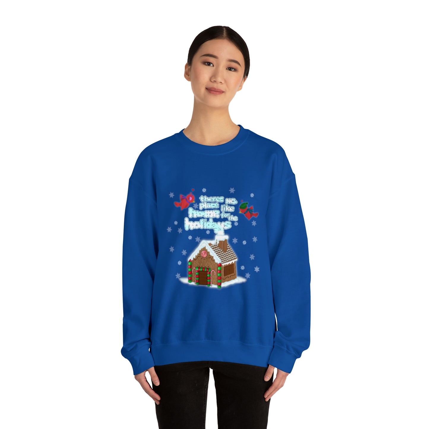 Gingerbread Home for the Holiday Unisex Heavy Blend™ Crewneck Sweatshirt