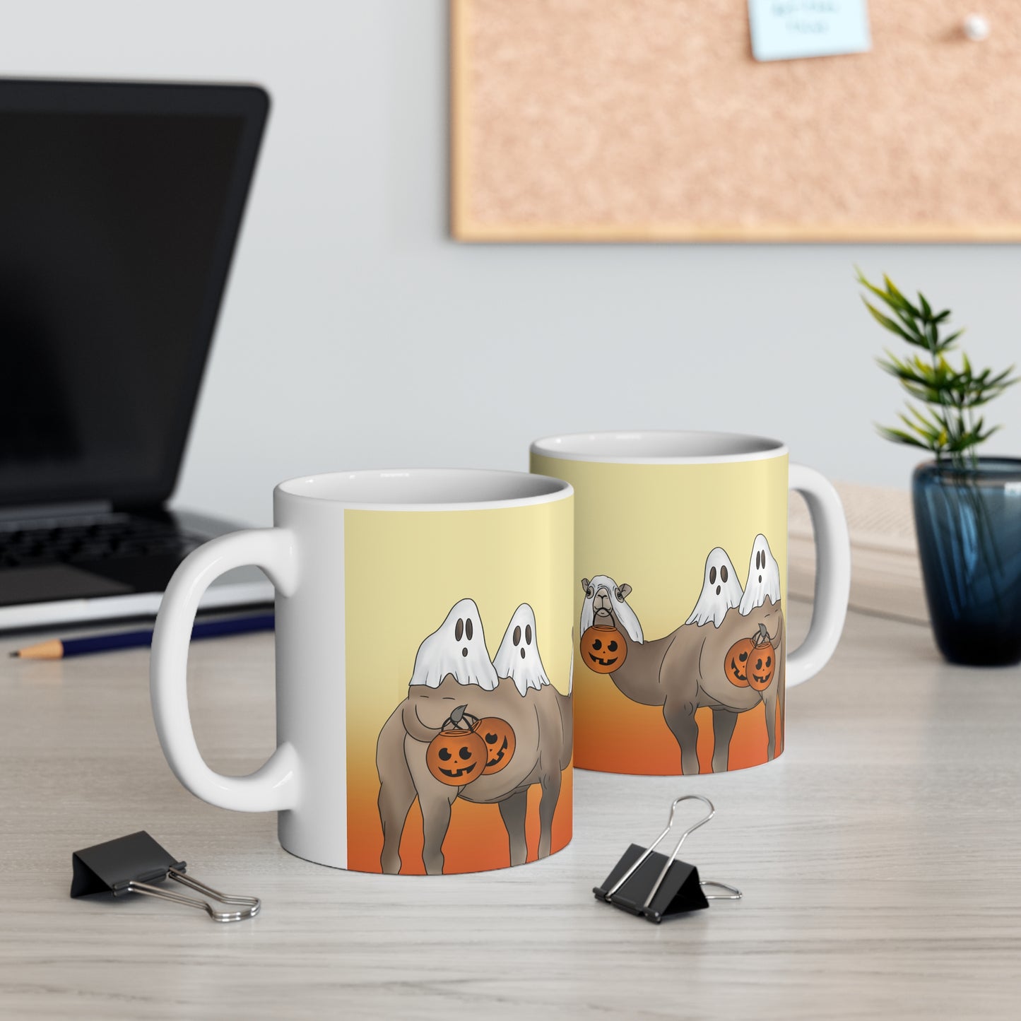 Camel Trick or Treat Ceramic Mug 11oz