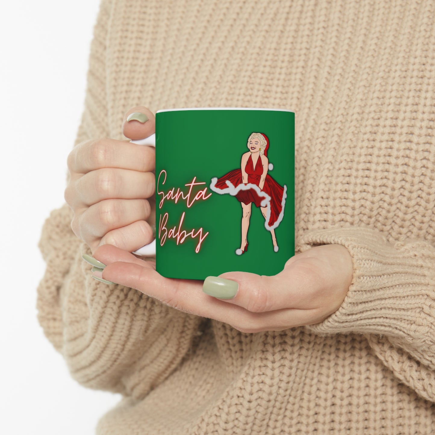 Monroe Christmas Ceramic Mug 11oz
