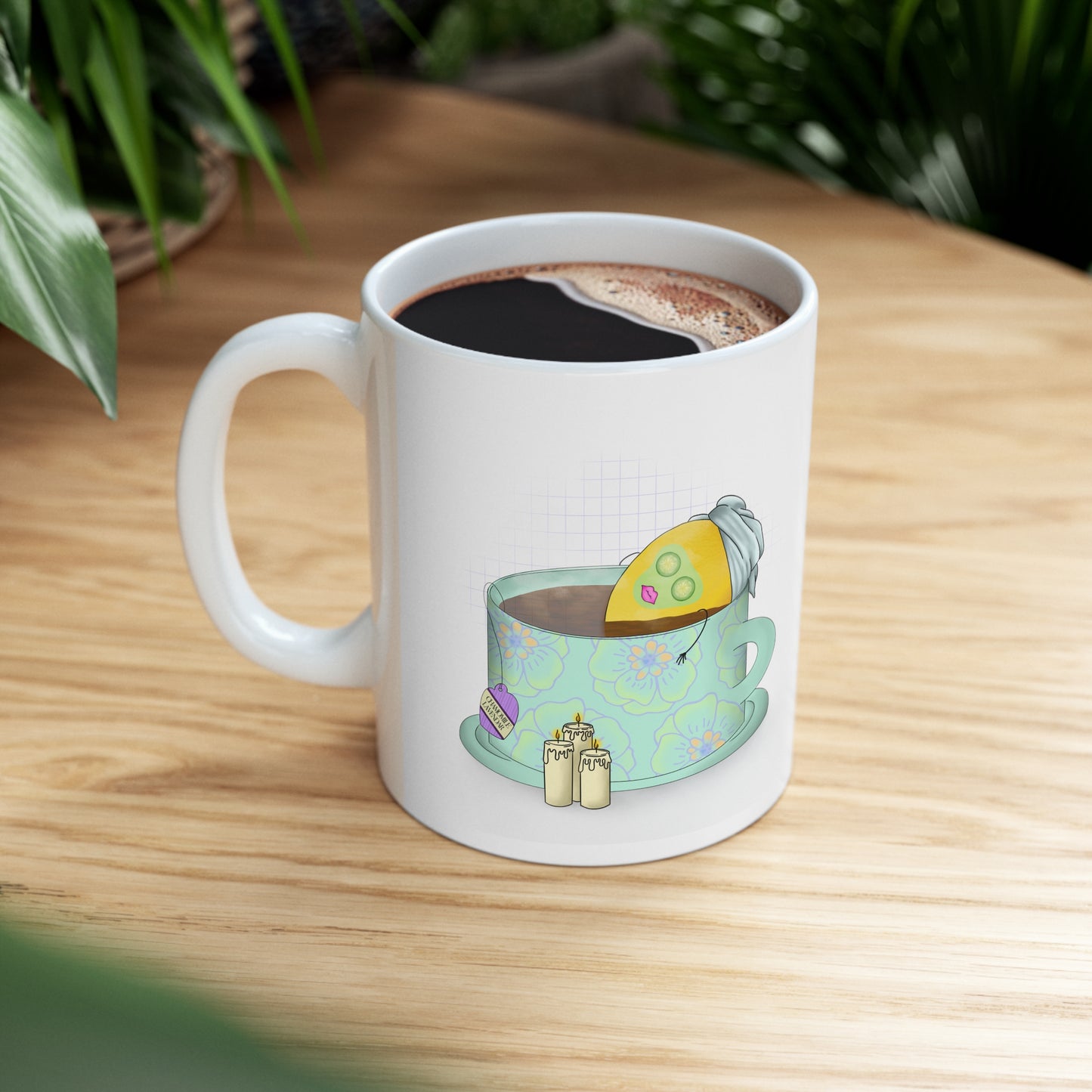 Lemon in Tea Spa Ceramic Mug 11oz
