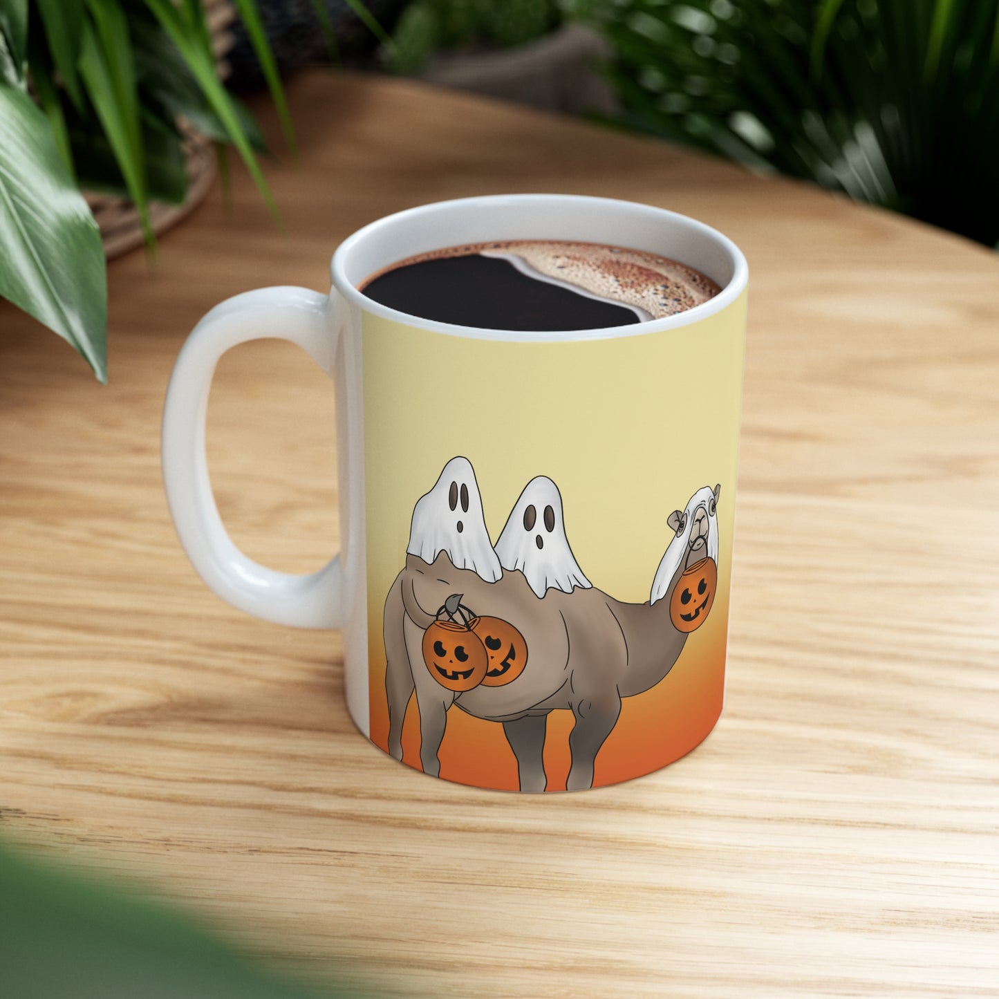 Camel Trick or Treat Ceramic Mug 11oz