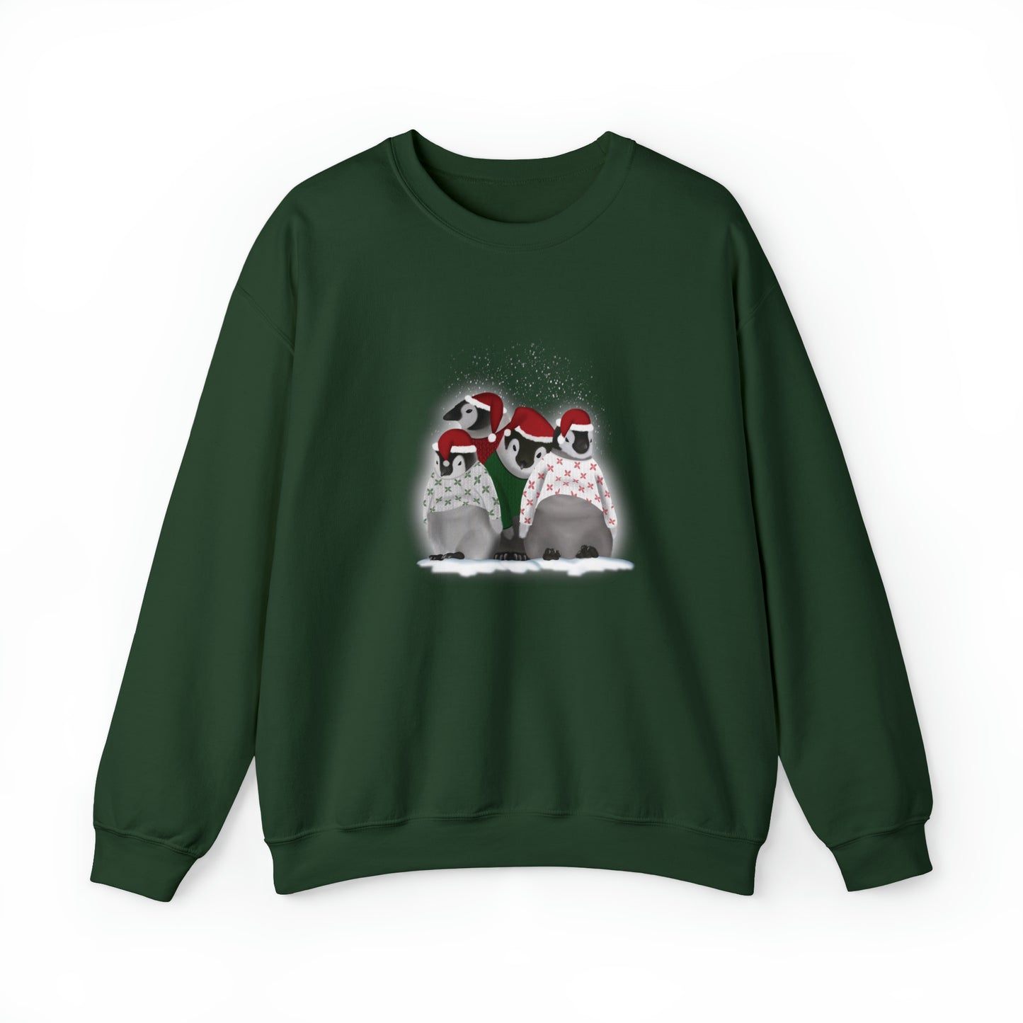 Penguins in Christmas Sweaters Unisex Heavy Blend™ Crewneck Sweatshirt