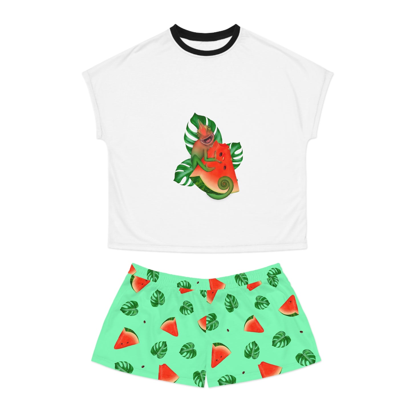 Chameleon Melon Women's Short Pajama Set