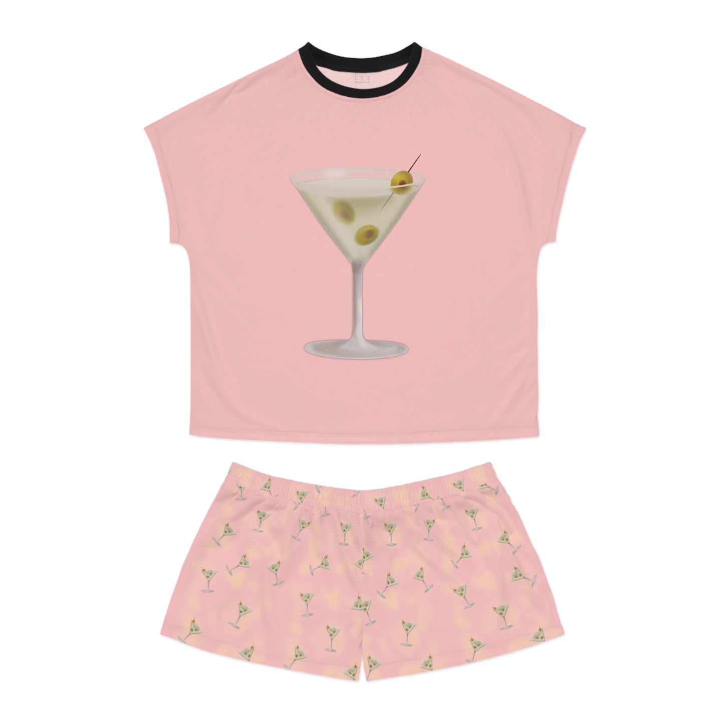 Martini Collection- Olive Martini Women's Short Pajama Set