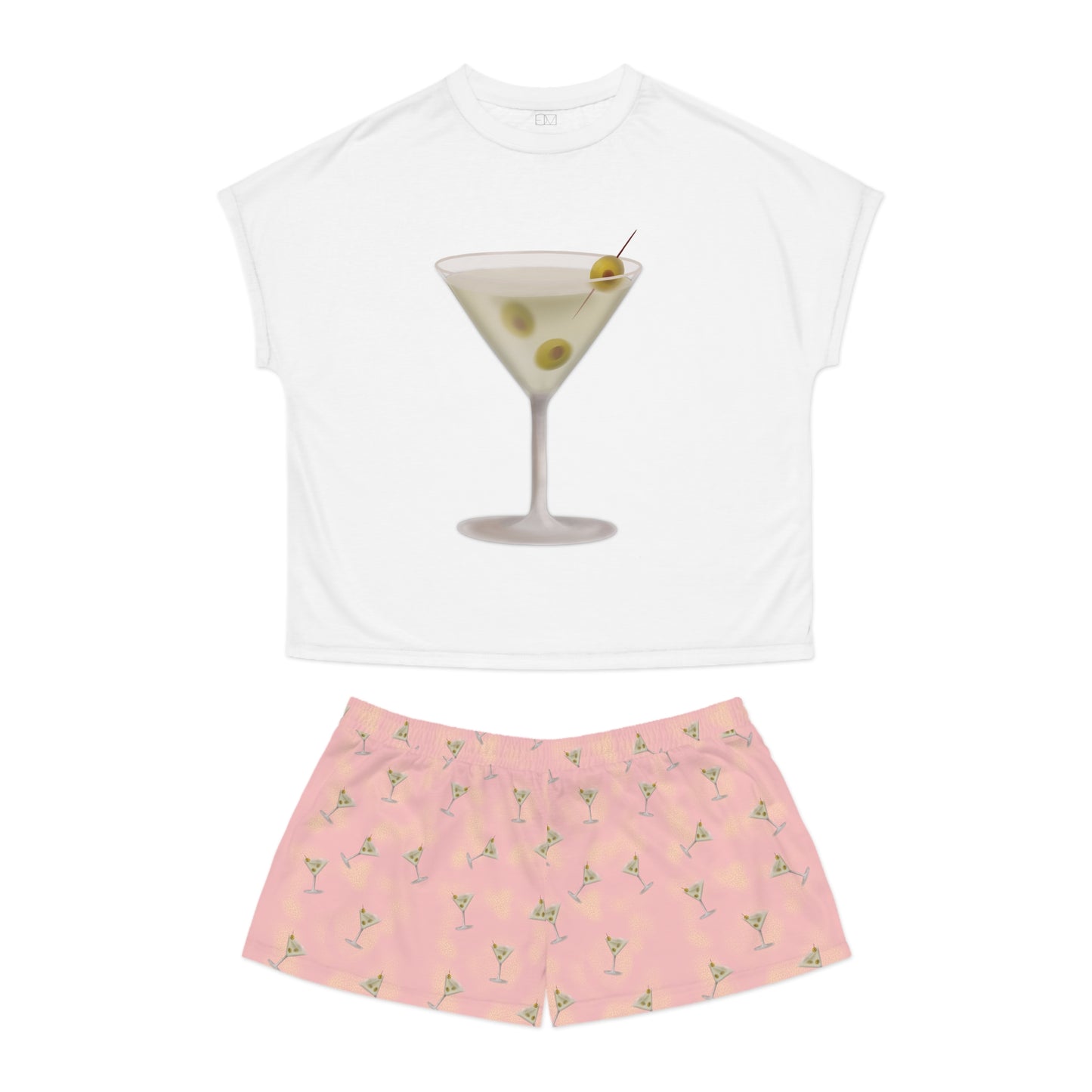 Martini Collection- Olive Martini Women's Short Pajama Set