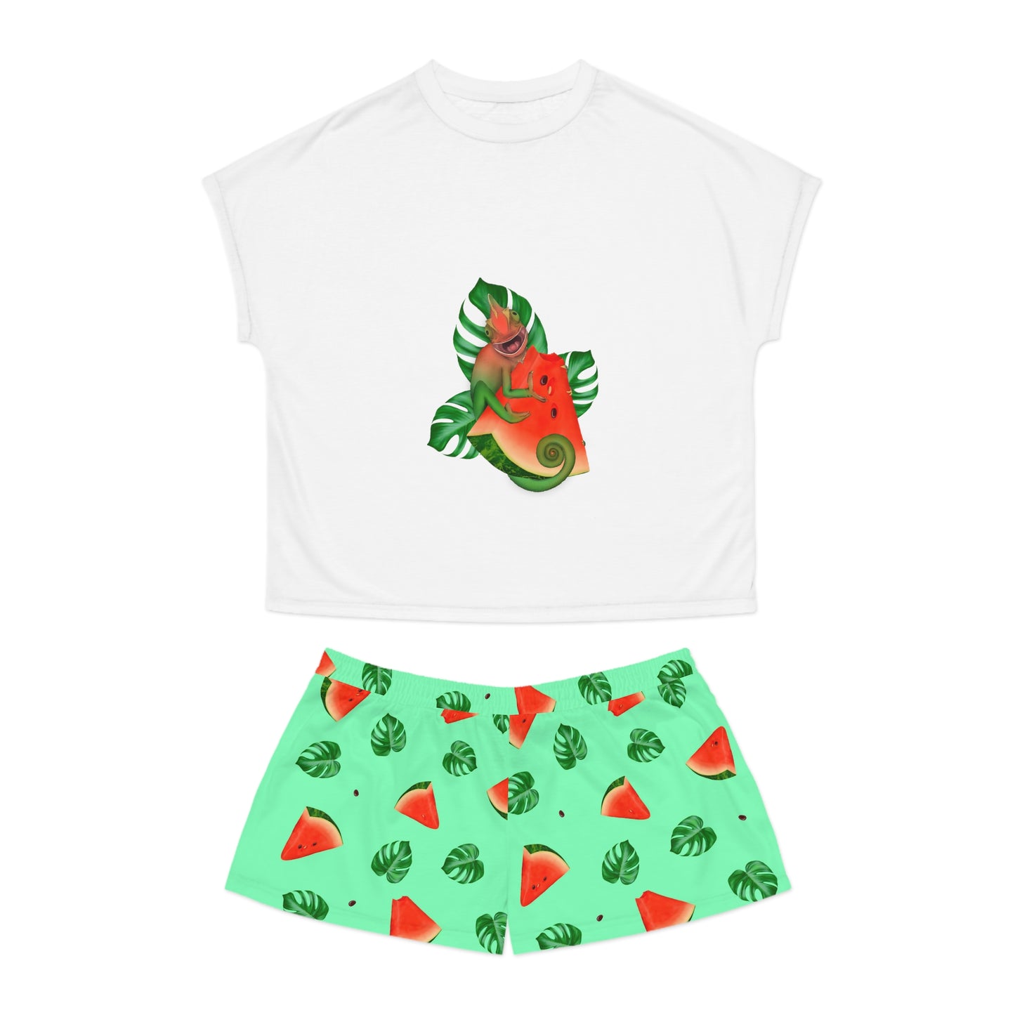 Chameleon Melon Women's Short Pajama Set