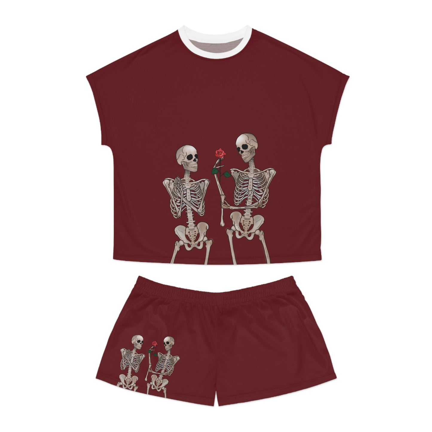 Skeleton Lovers Women's Short Pajama Set