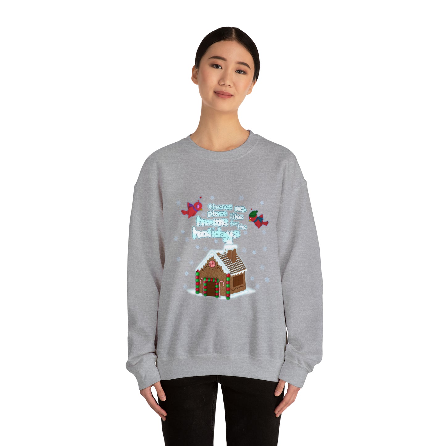 Gingerbread Home for the Holiday Unisex Heavy Blend™ Crewneck Sweatshirt