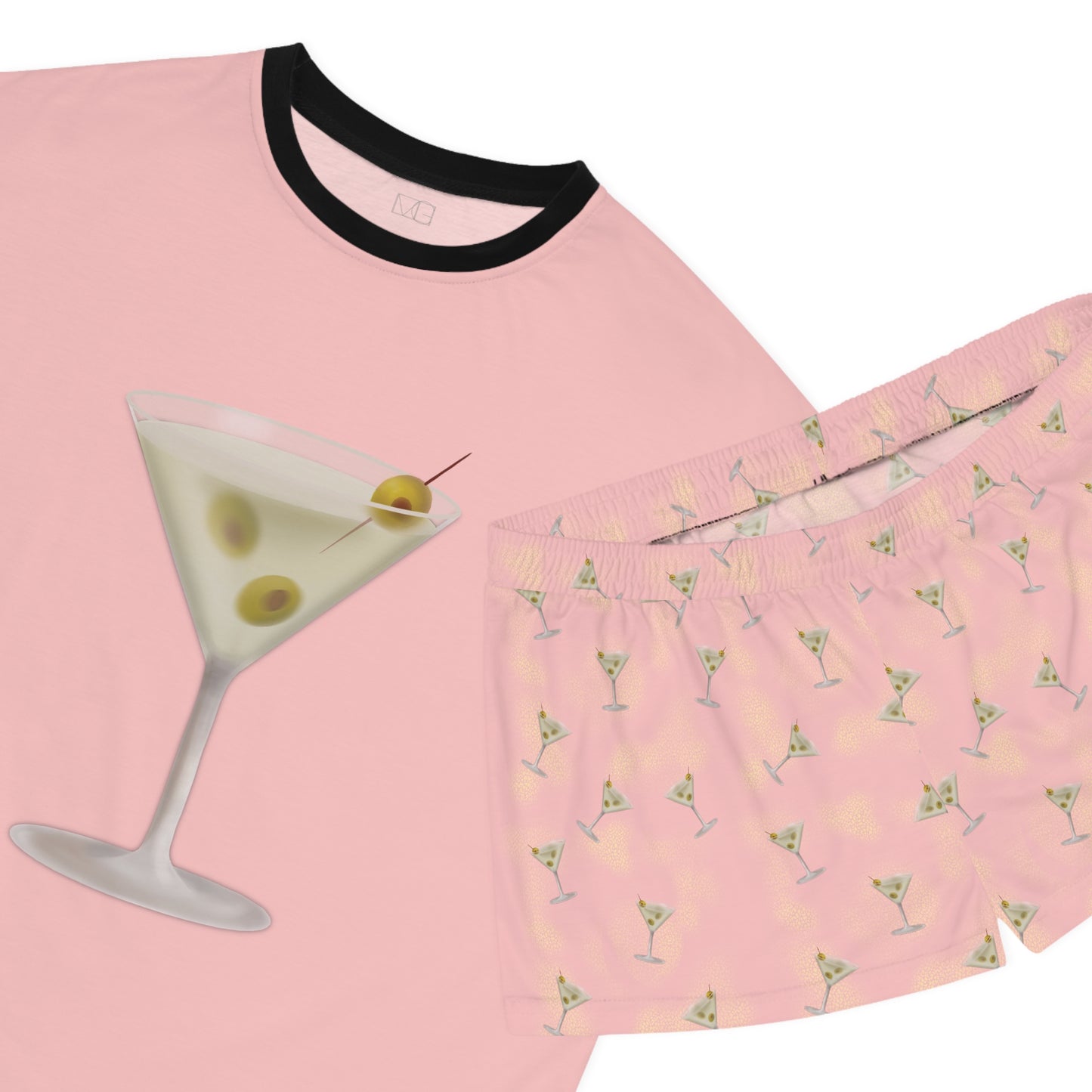 Martini Collection- Olive Martini Women's Short Pajama Set