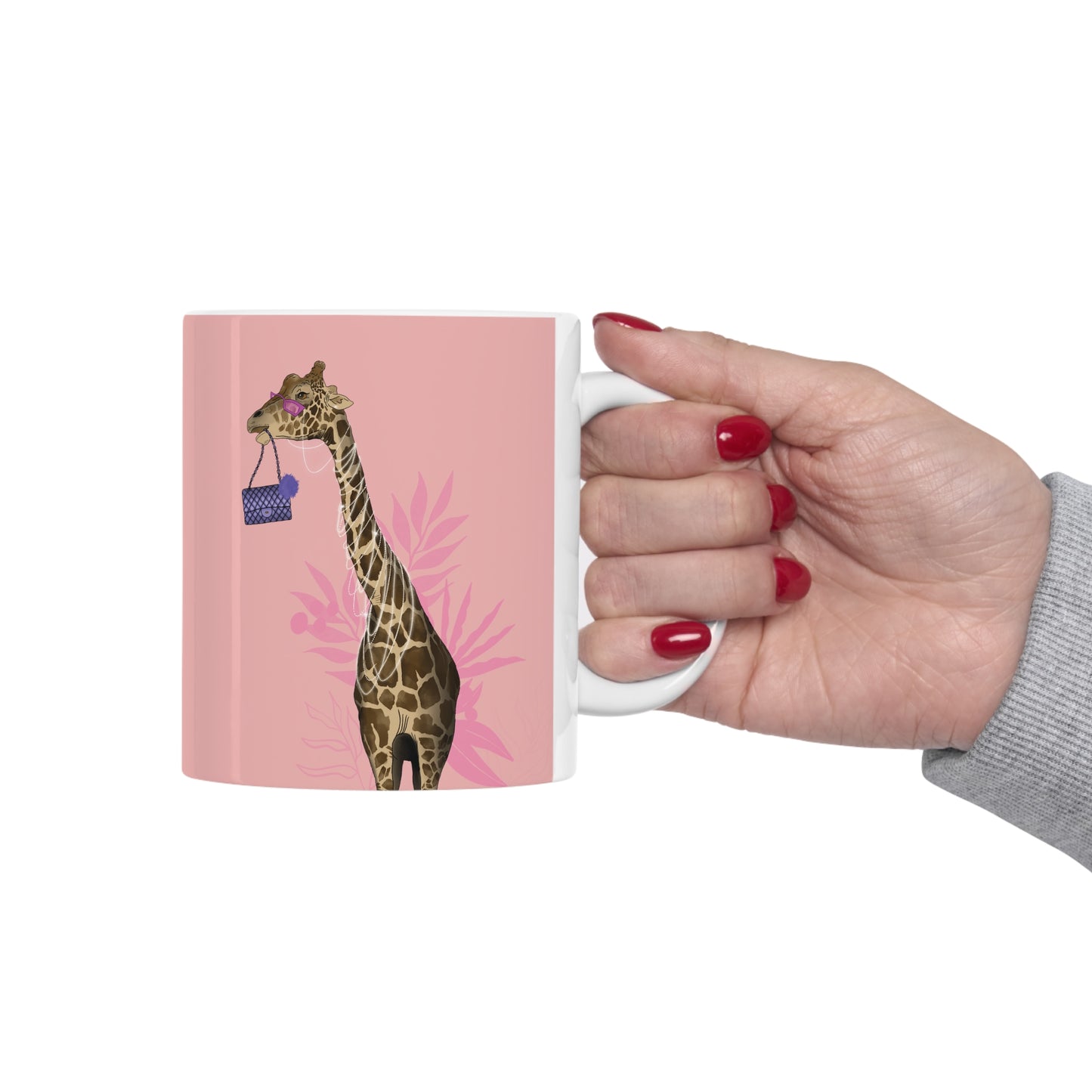 Fancy Giraffe Ceramic Mug 11oz