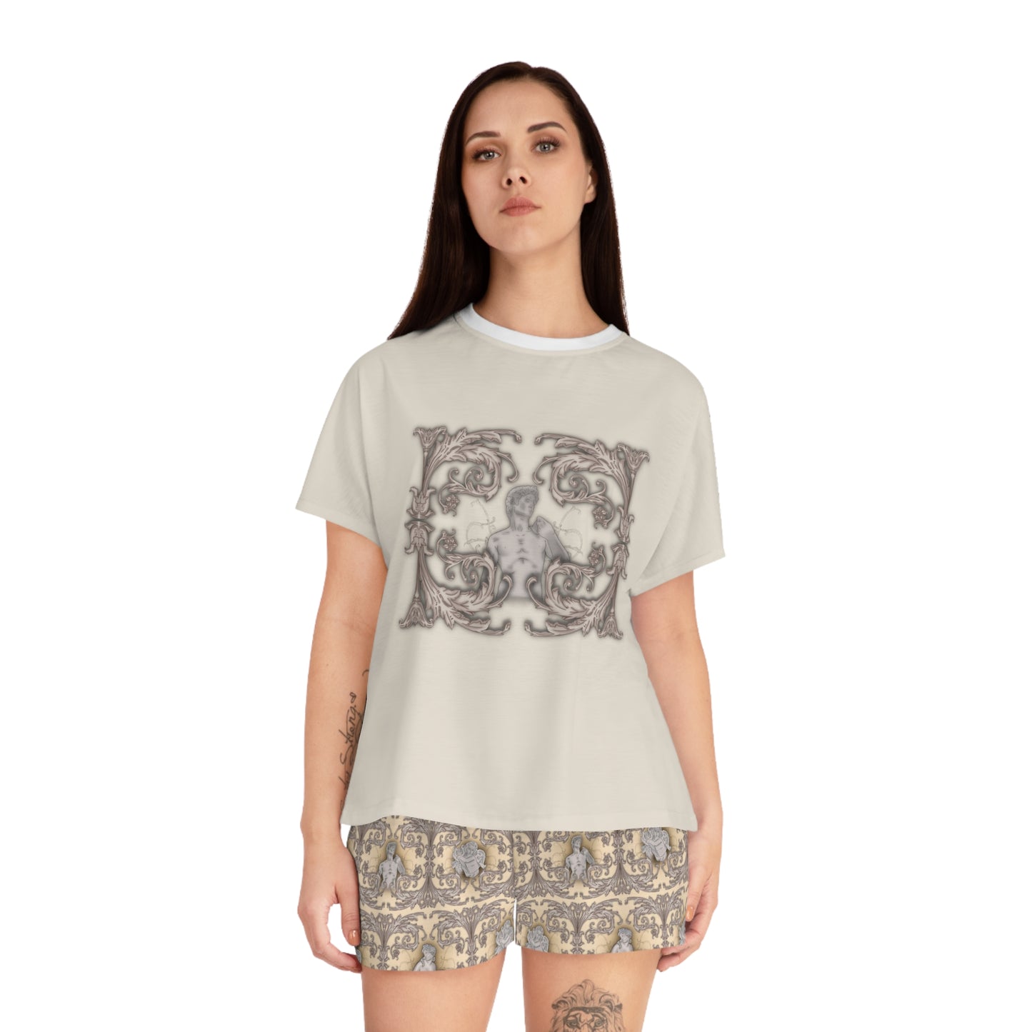 Greek God Women's Short Pajama Set