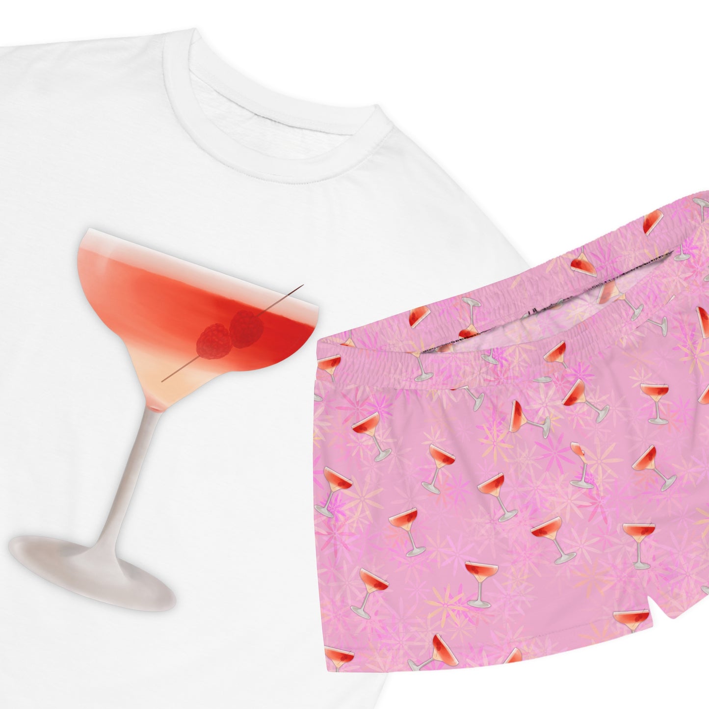 Martini collection: Raspberry Martini Women's Short Pajama Set