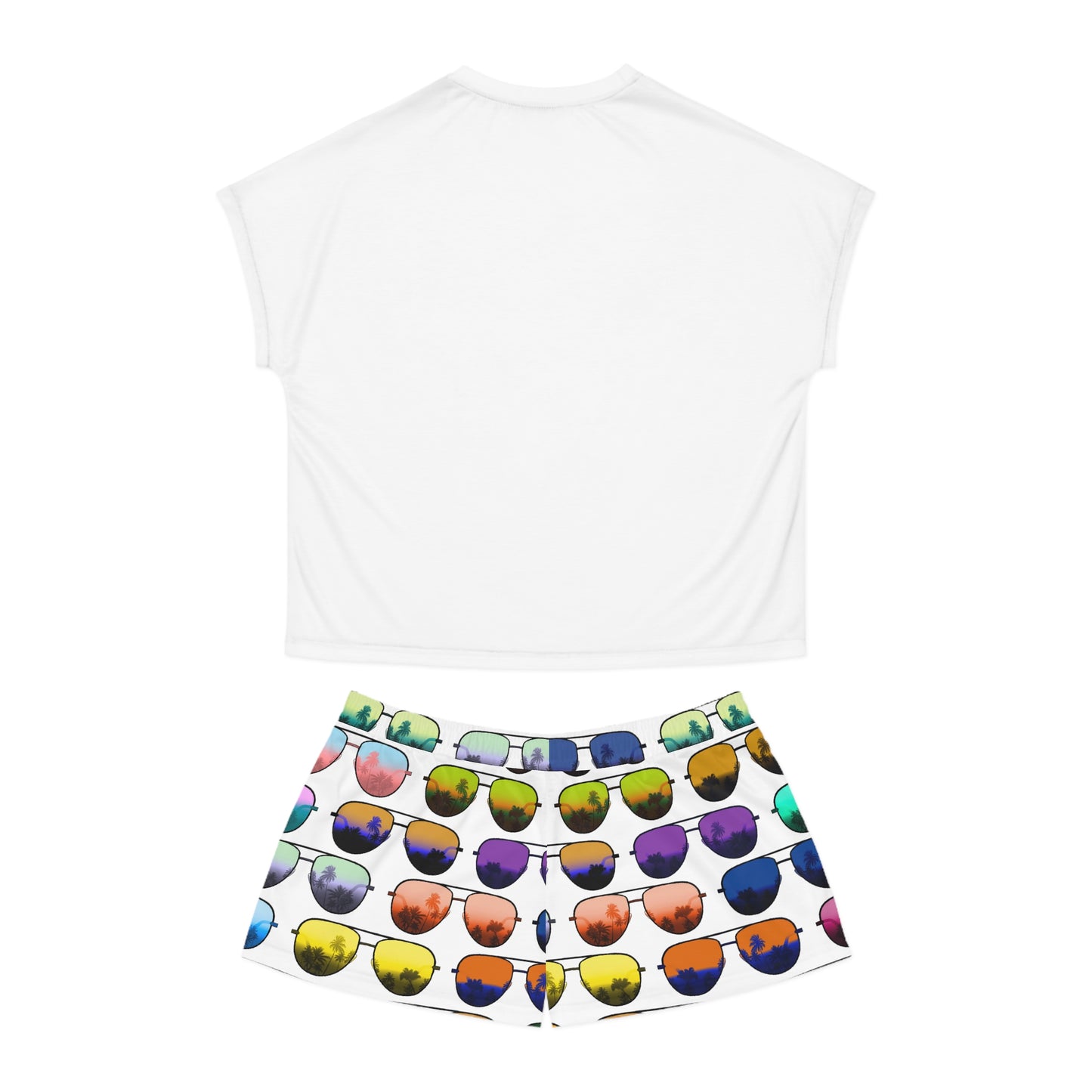 Tropical Sunglasses Women's Short Pajama Set