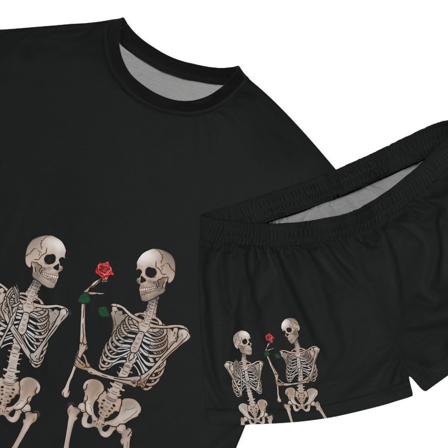 Skeleton Lovers Women's Short Pajama Set