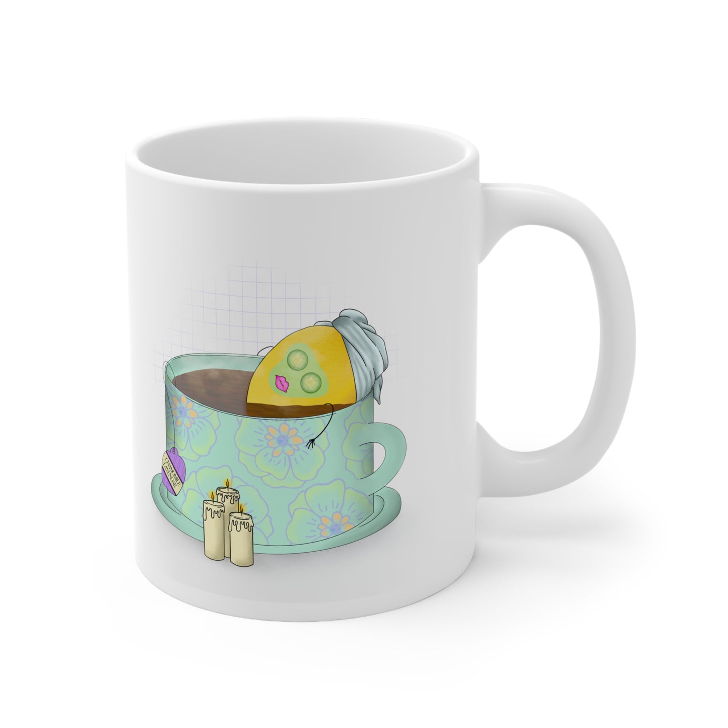 Lemon in Tea Spa Ceramic Mug 11oz