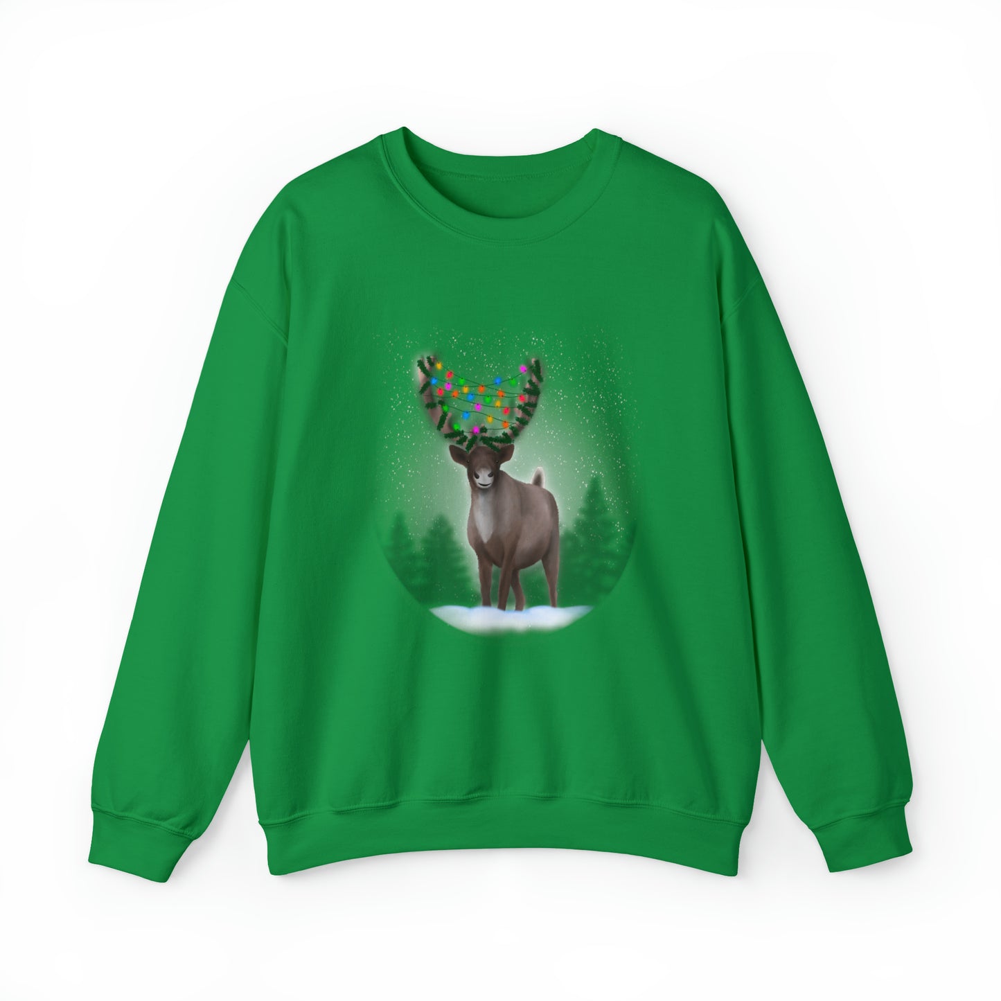 Holiday reindeer Unisex Heavy Blend™ Crewneck Sweatshirt