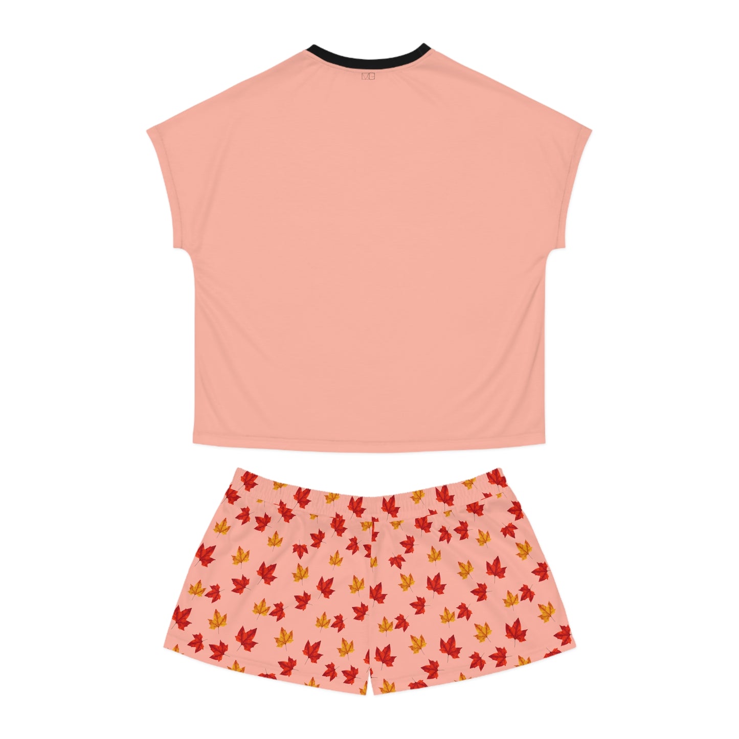 Squirrel in Fall Women's Short Pajama Set