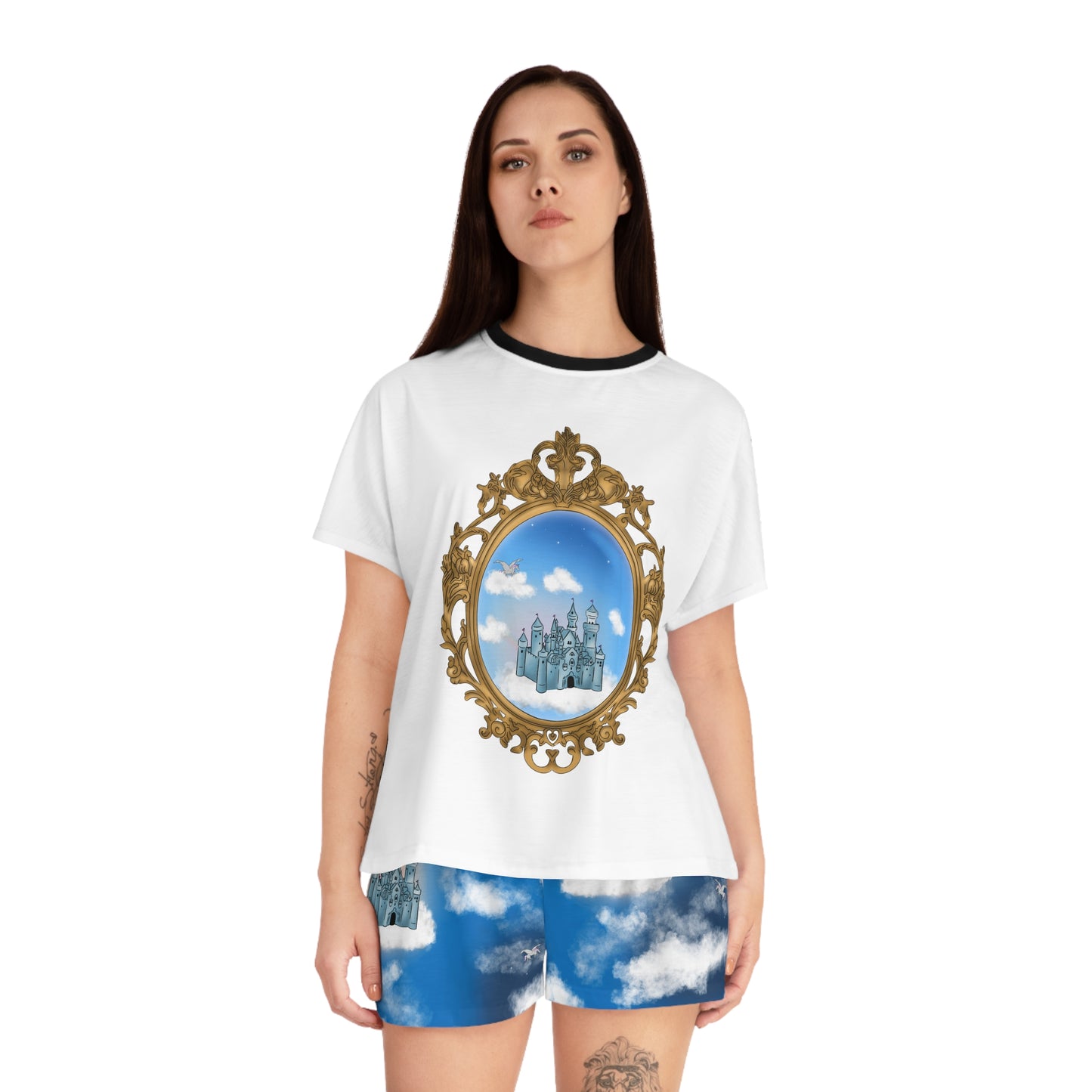 Castles in the Sky Women's Short Pajama Set