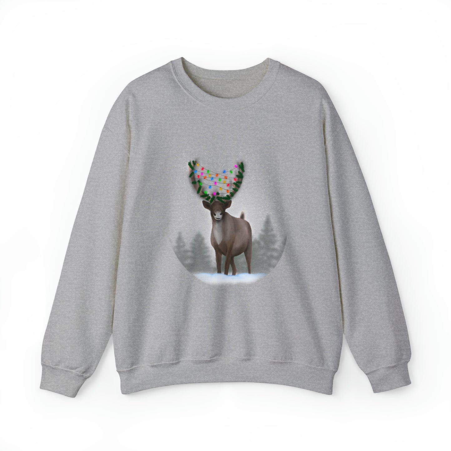 Holiday reindeer Unisex Heavy Blend™ Crewneck Sweatshirt
