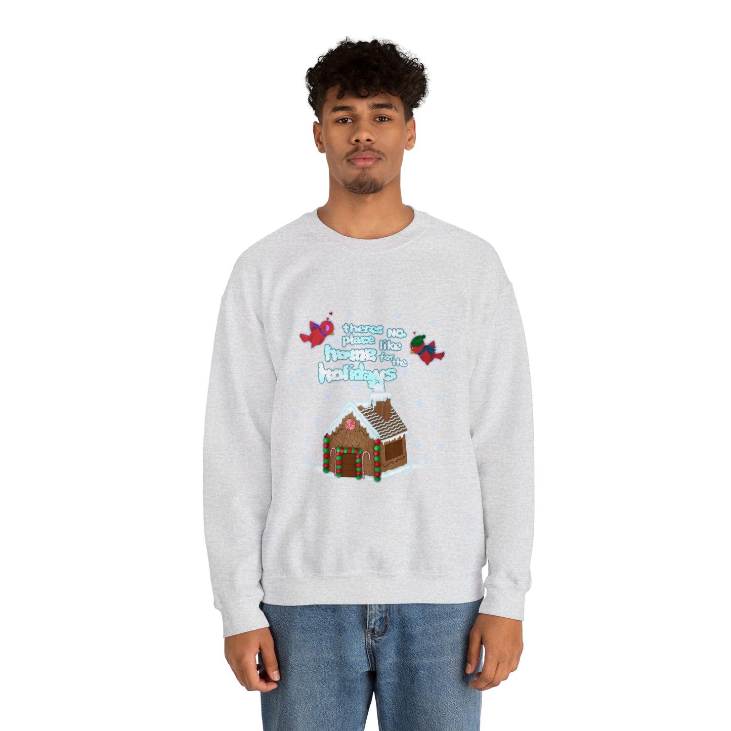 Gingerbread Home for the Holiday Unisex Heavy Blend™ Crewneck Sweatshirt