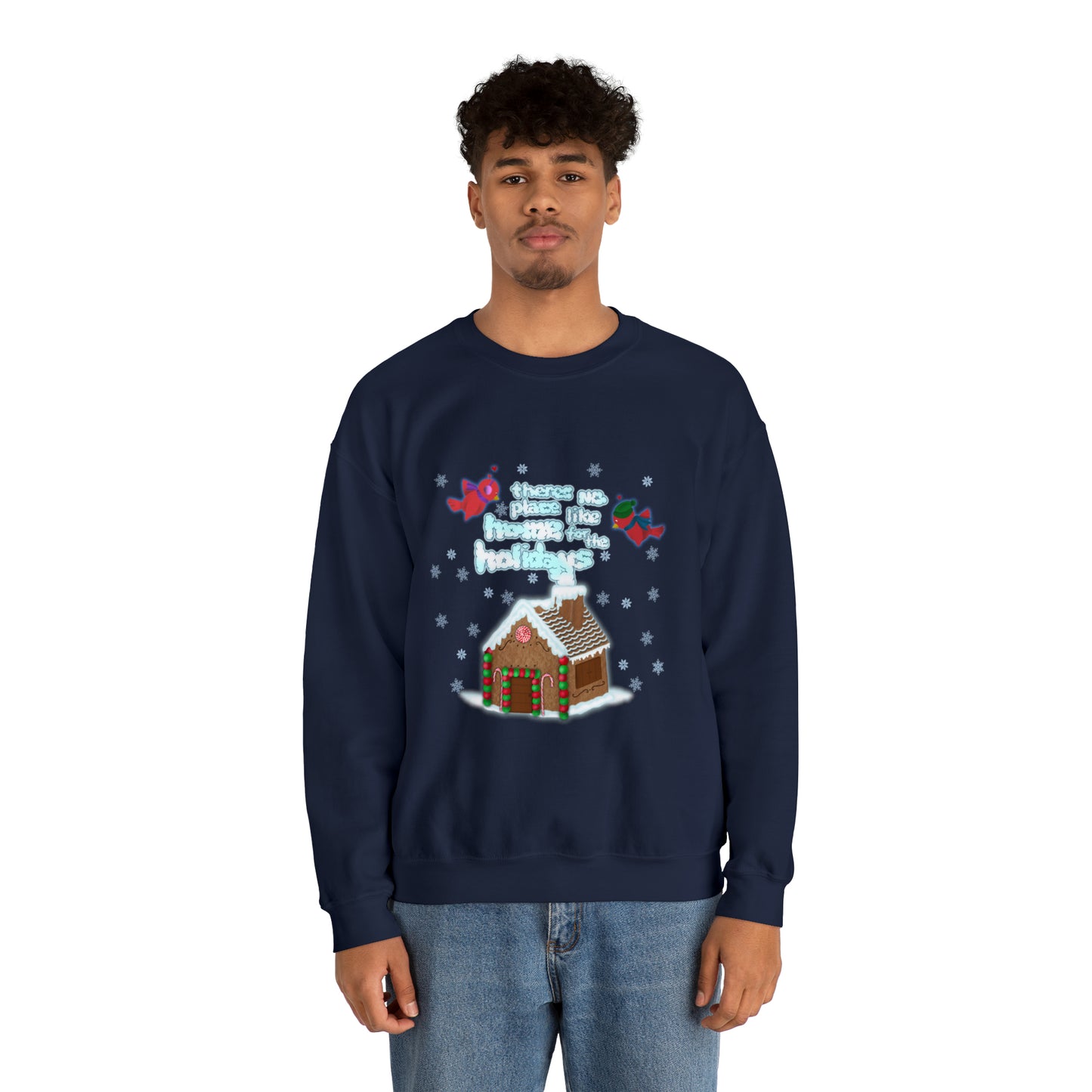 Gingerbread Home for the Holiday Unisex Heavy Blend™ Crewneck Sweatshirt
