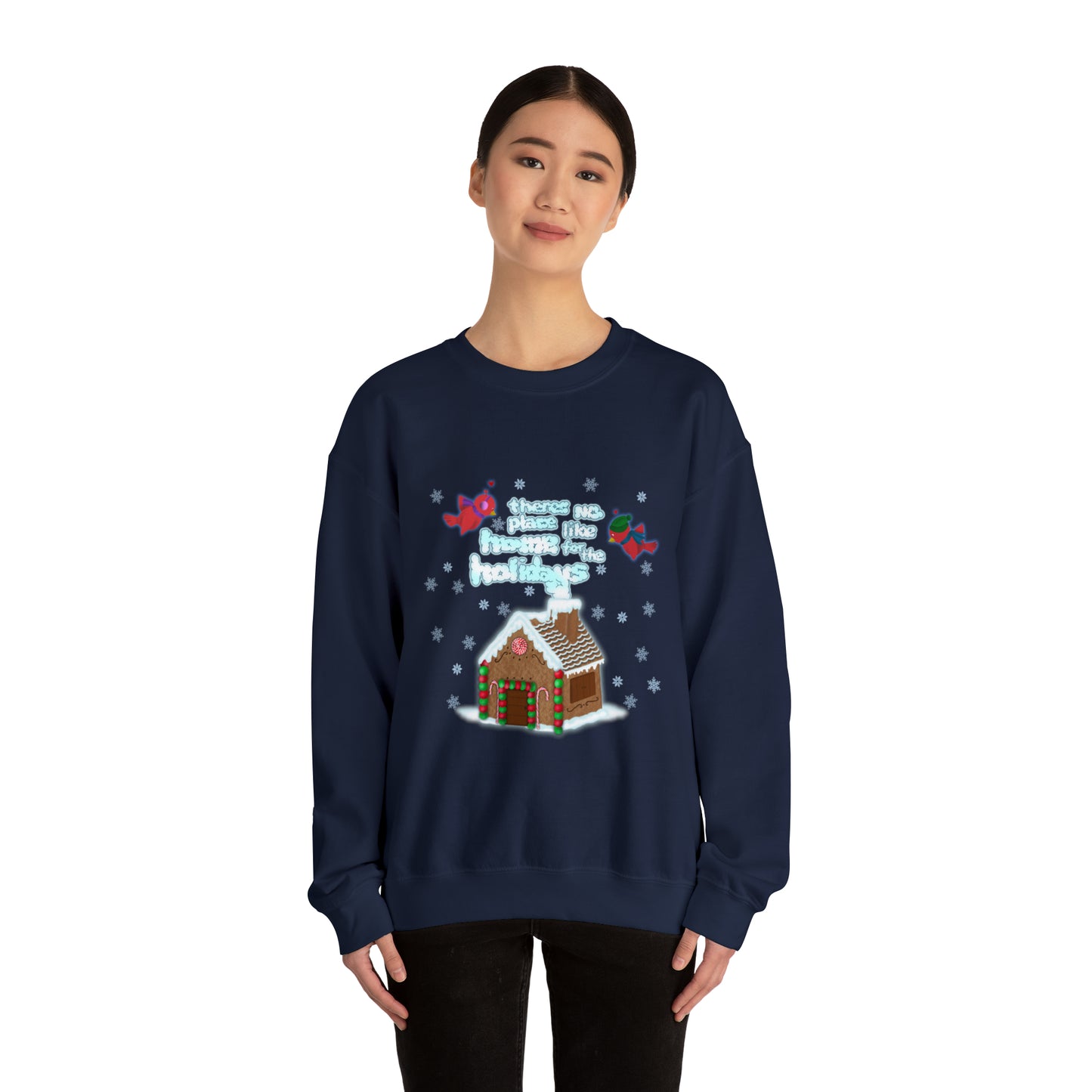 Gingerbread Home for the Holiday Unisex Heavy Blend™ Crewneck Sweatshirt