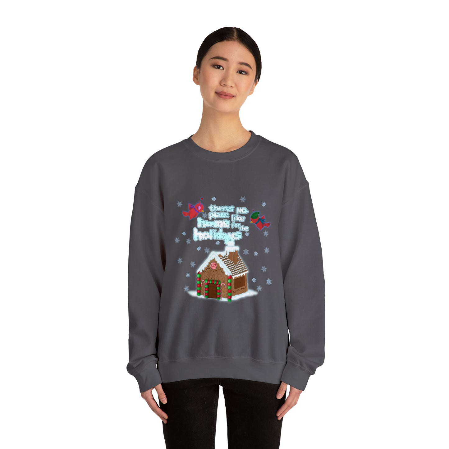 Gingerbread Home for the Holiday Unisex Heavy Blend™ Crewneck Sweatshirt