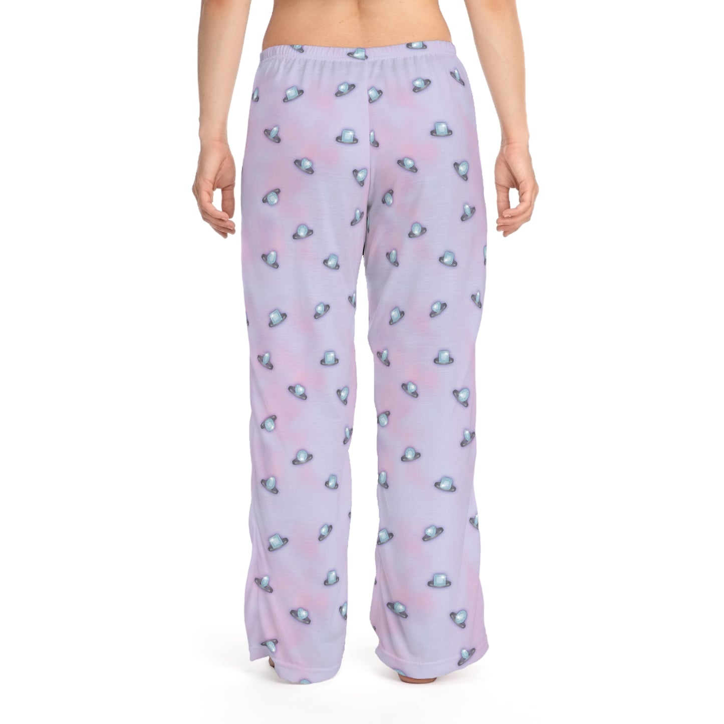 Wedding Rings Purple Women's Pajama Pants