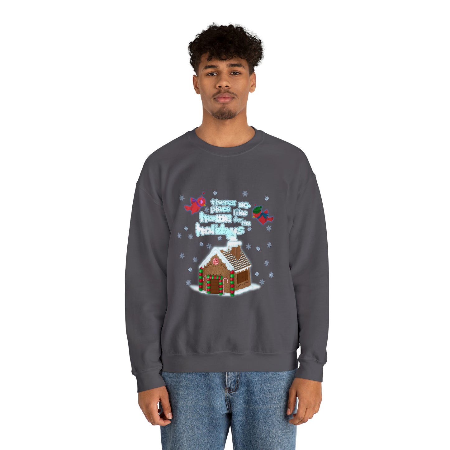 Gingerbread Home for the Holiday Unisex Heavy Blend™ Crewneck Sweatshirt