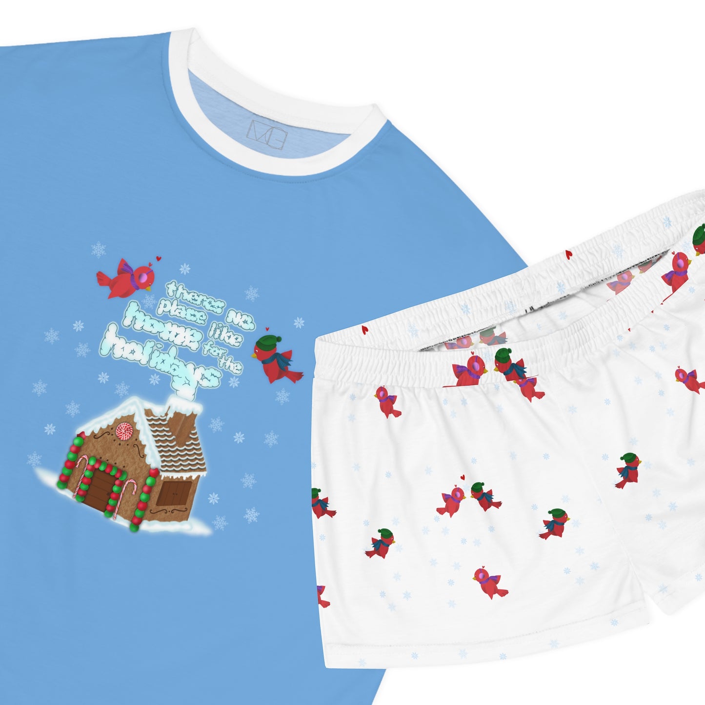 Gingerbread Home for the Holidays Women's Short Pajama Set
