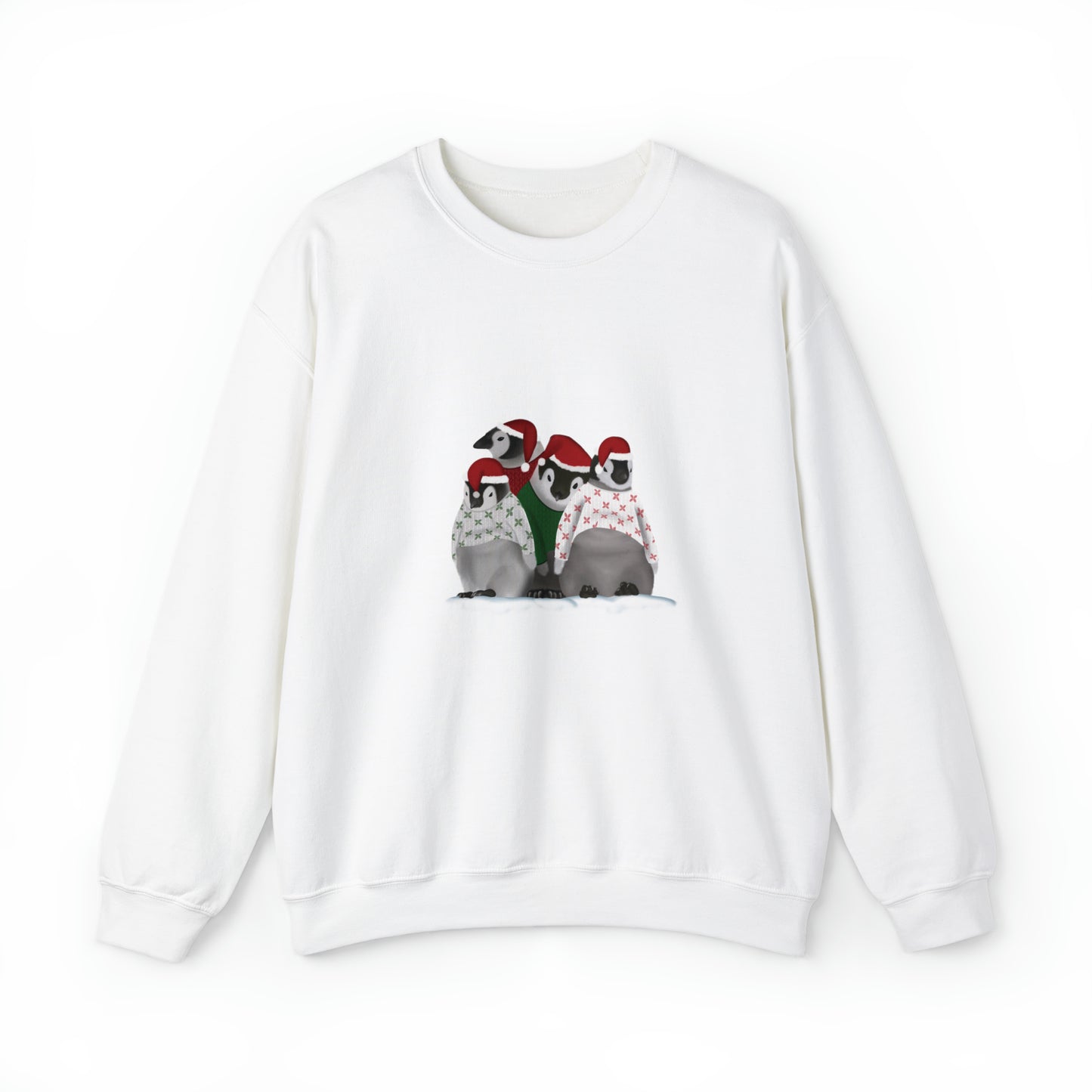 Penguins in Christmas Sweaters Unisex Heavy Blend™ Crewneck Sweatshirt