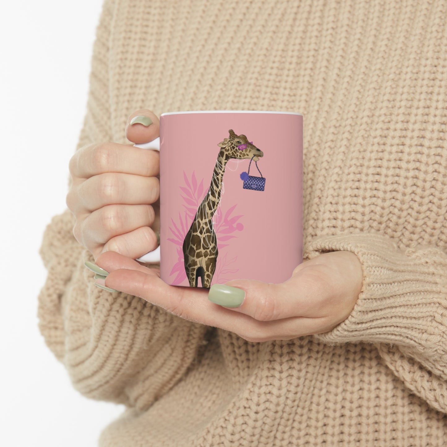 Fancy Giraffe Ceramic Mug 11oz