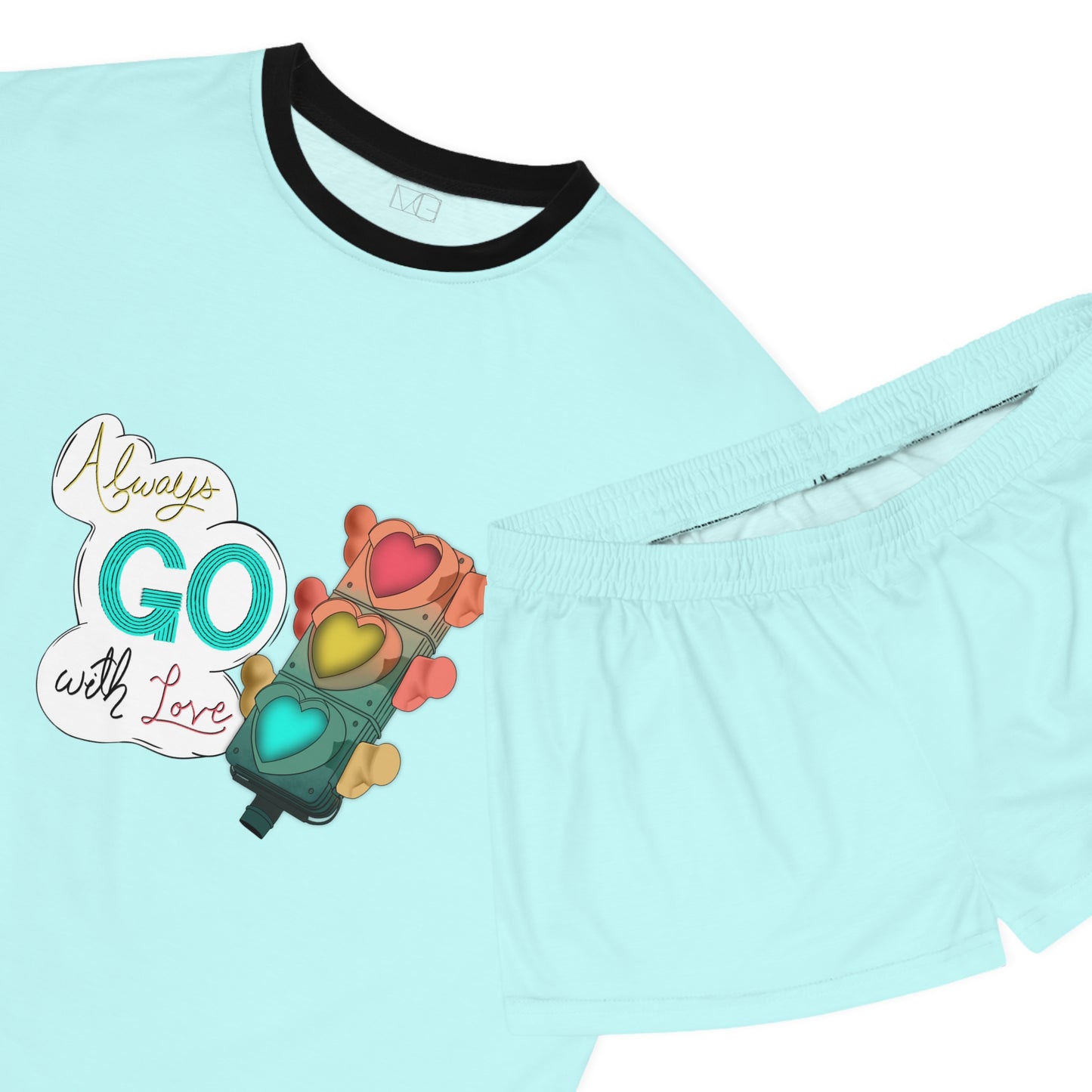 Always Go with Love Women's Short Pajama Set