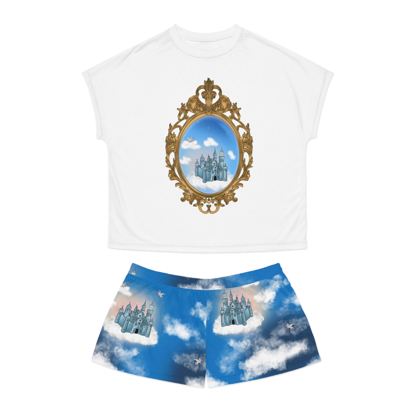 Castles in the Sky Women's Short Pajama Set