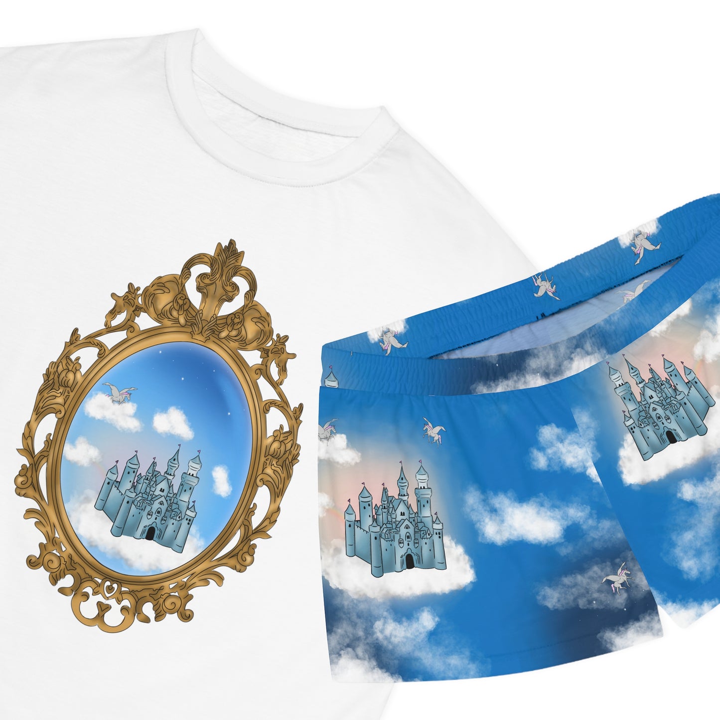 Castles in the Sky Women's Short Pajama Set