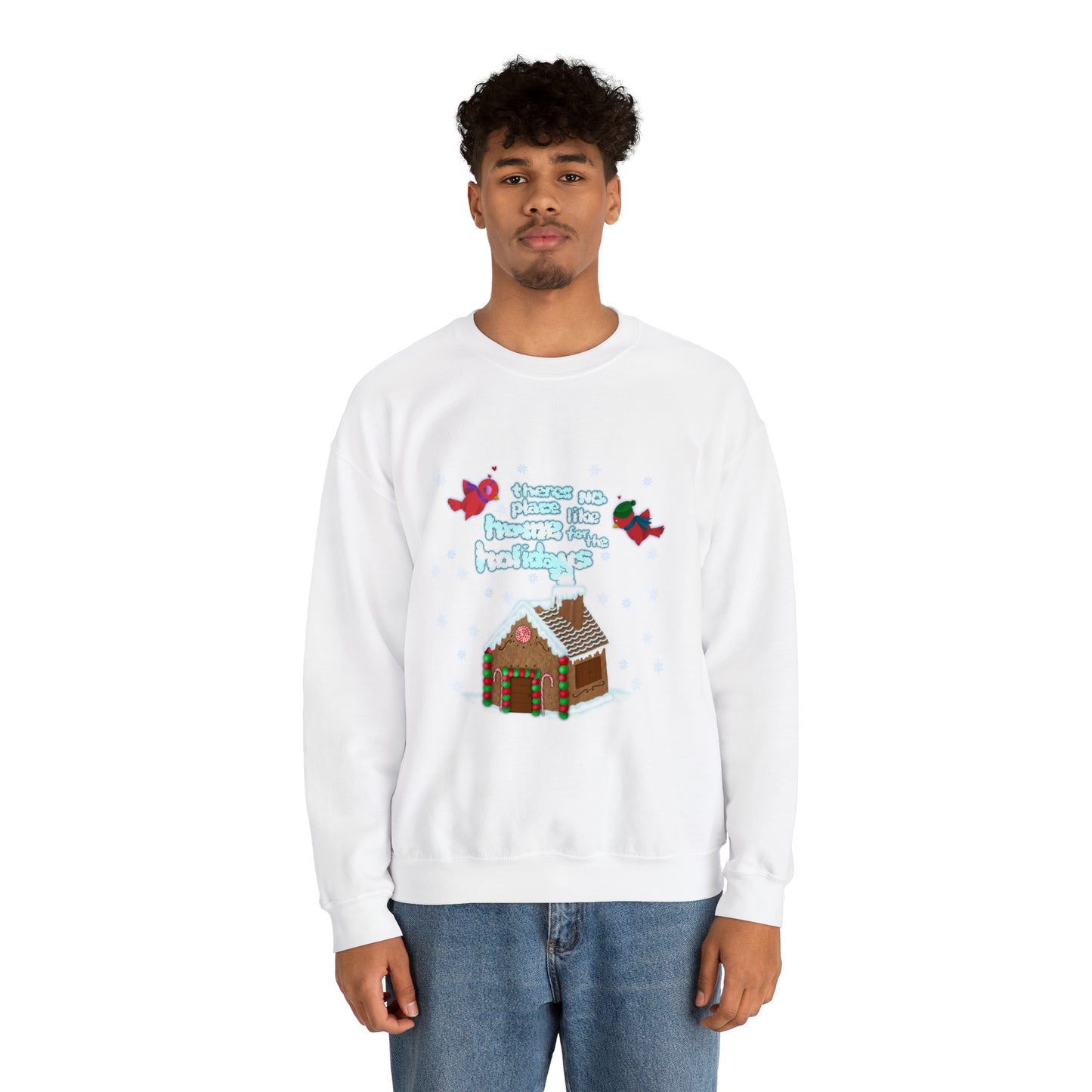 Gingerbread Home for the Holiday Unisex Heavy Blend™ Crewneck Sweatshirt