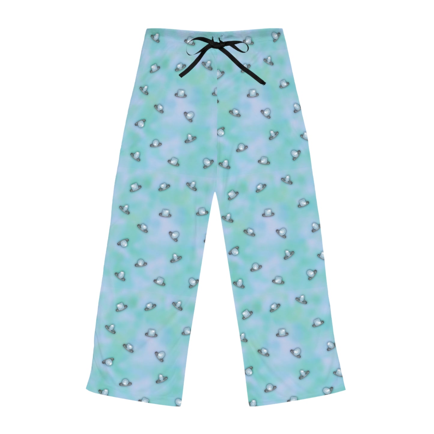 Wedding Ring Blue Women's Pajama Pants