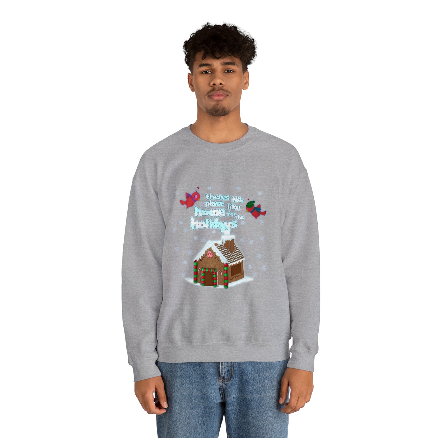 Gingerbread Home for the Holiday Unisex Heavy Blend™ Crewneck Sweatshirt