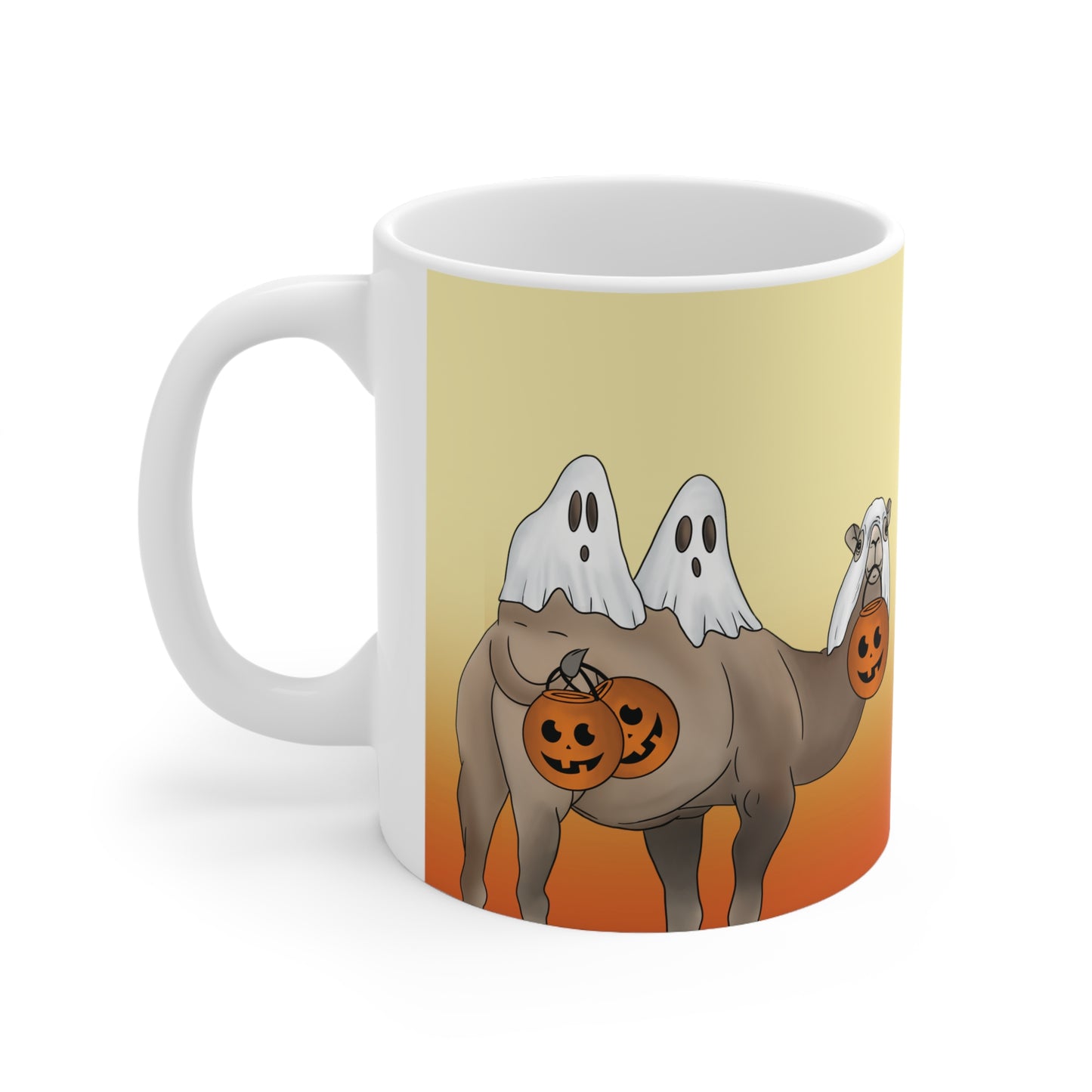 Camel Trick or Treat Ceramic Mug 11oz