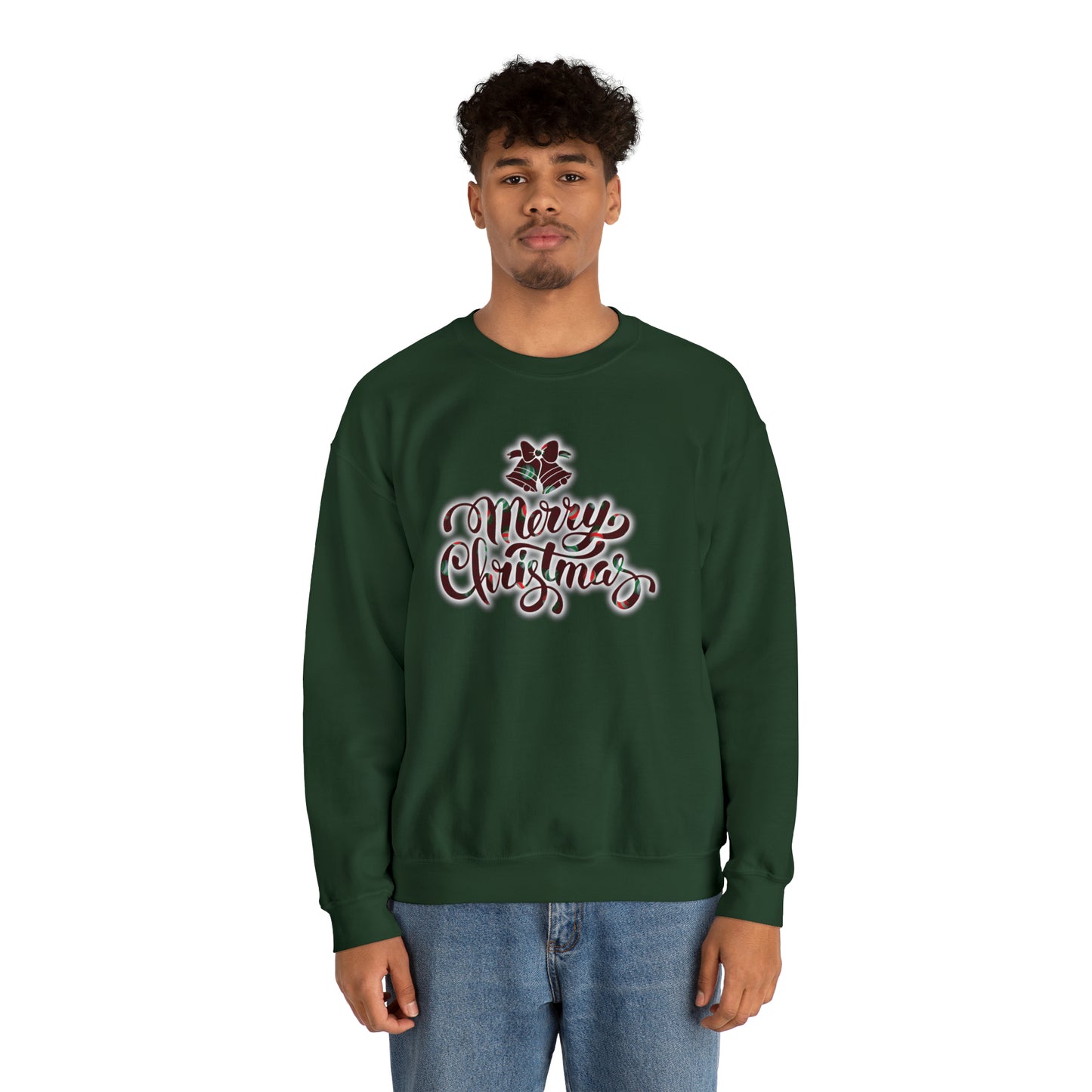 Holiday Ornaments Merry Christmas Unisex Heavy Blend™ Crewneck Sweatshirt