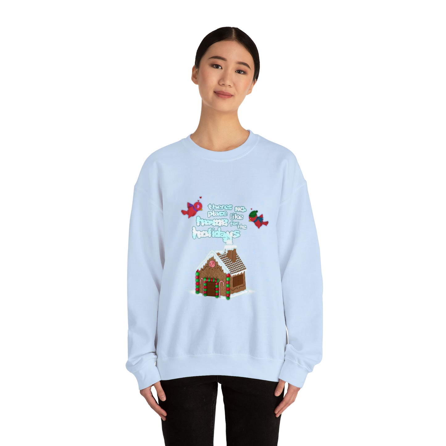 Gingerbread Home for the Holiday Unisex Heavy Blend™ Crewneck Sweatshirt