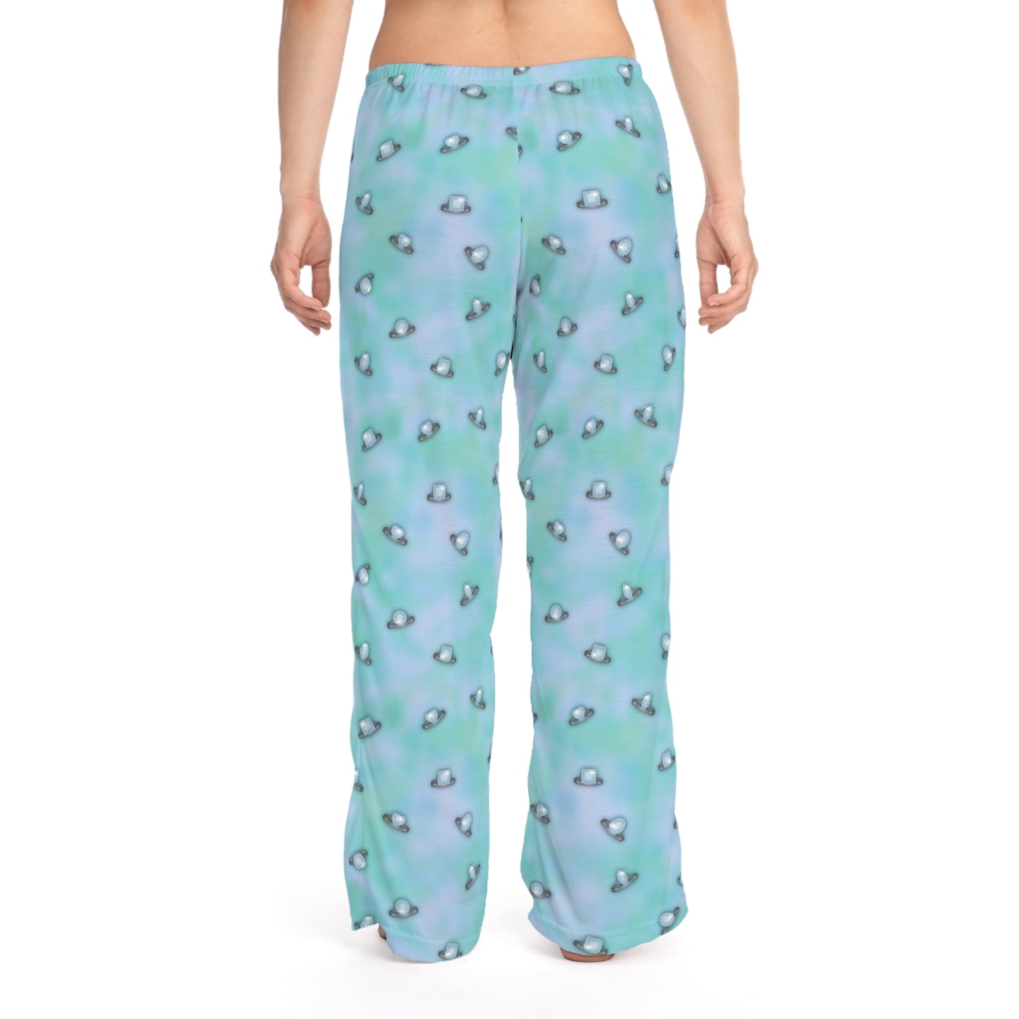 Wedding Ring Blue Women's Pajama Pants