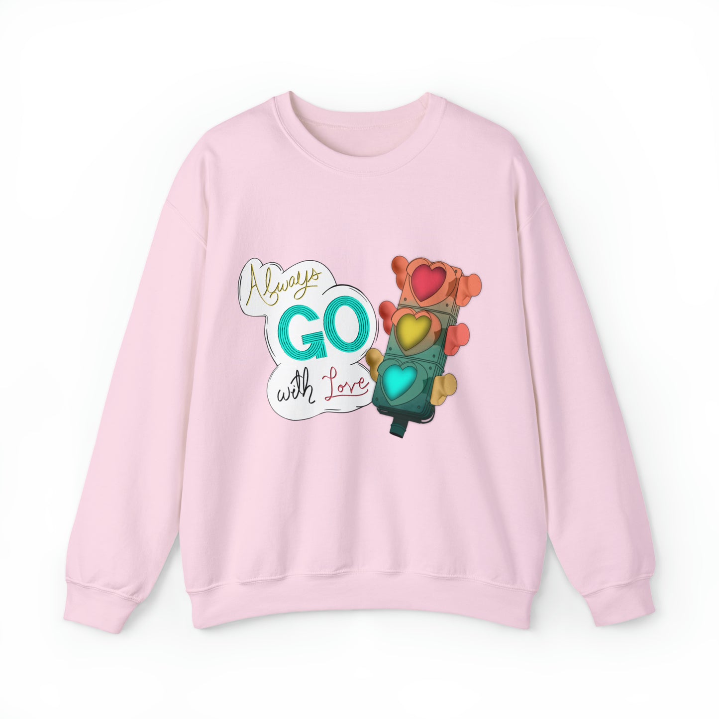 Always Go With Love Unisex Heavy Blend™ Crewneck Sweatshirt