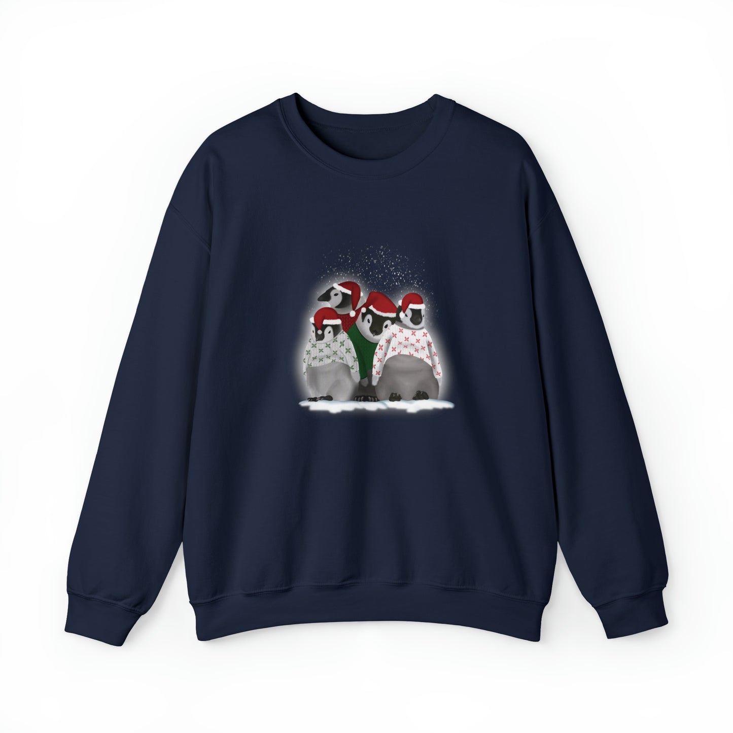 Penguins in Christmas Sweaters Unisex Heavy Blend™ Crewneck Sweatshirt