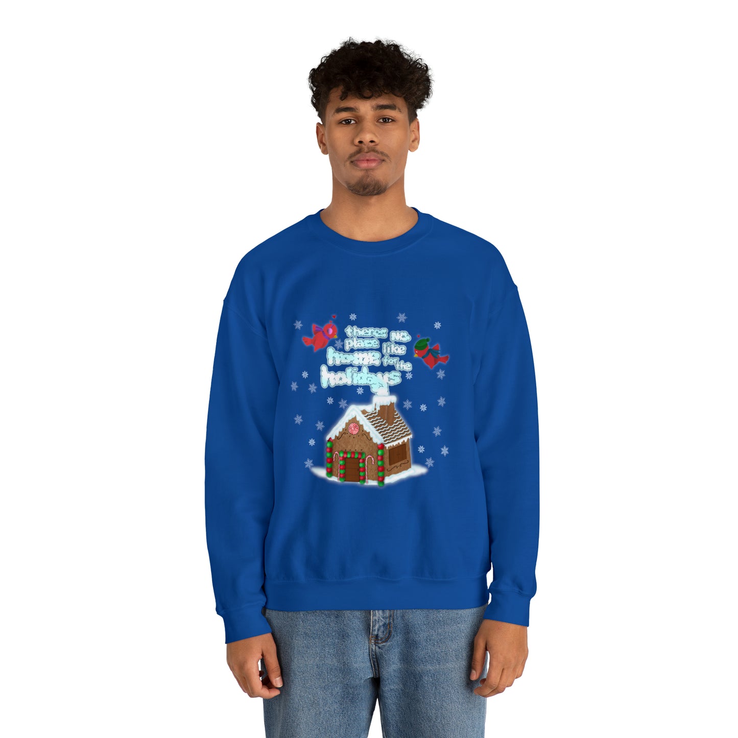 Gingerbread Home for the Holiday Unisex Heavy Blend™ Crewneck Sweatshirt